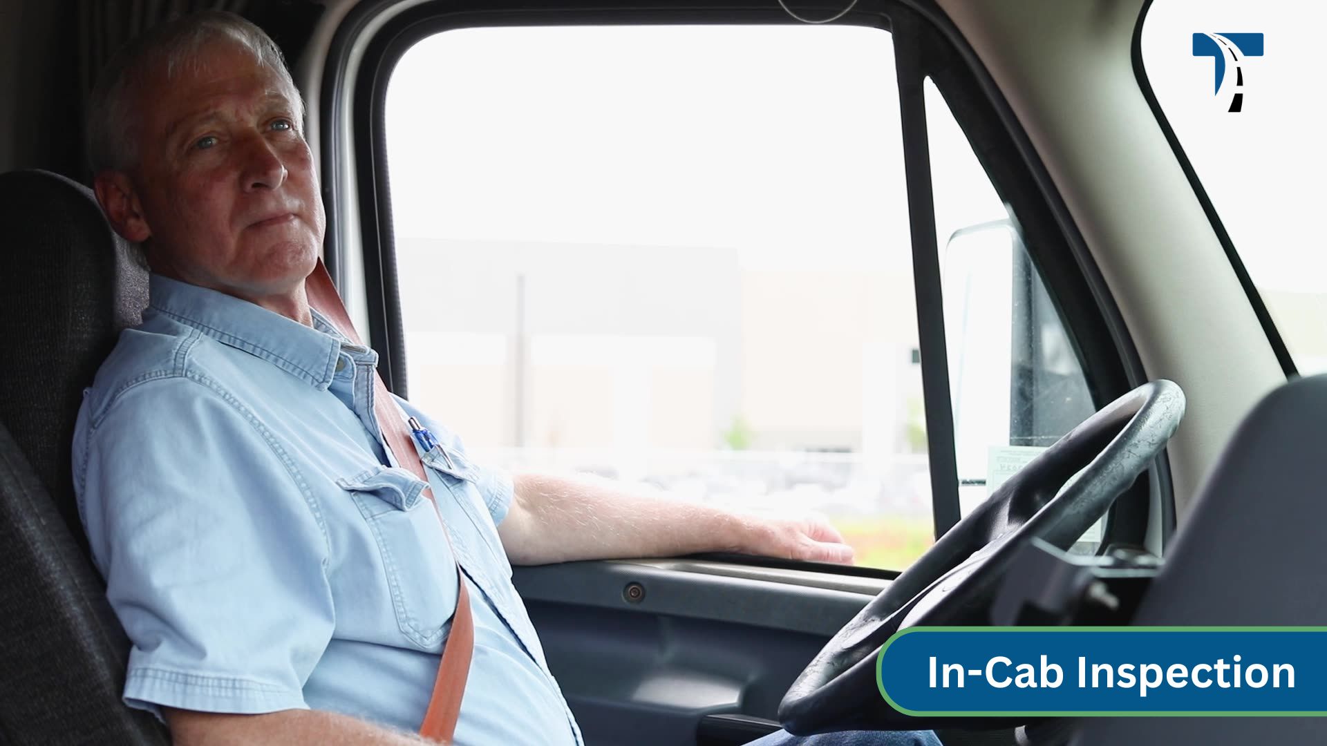 instructor inside of cab