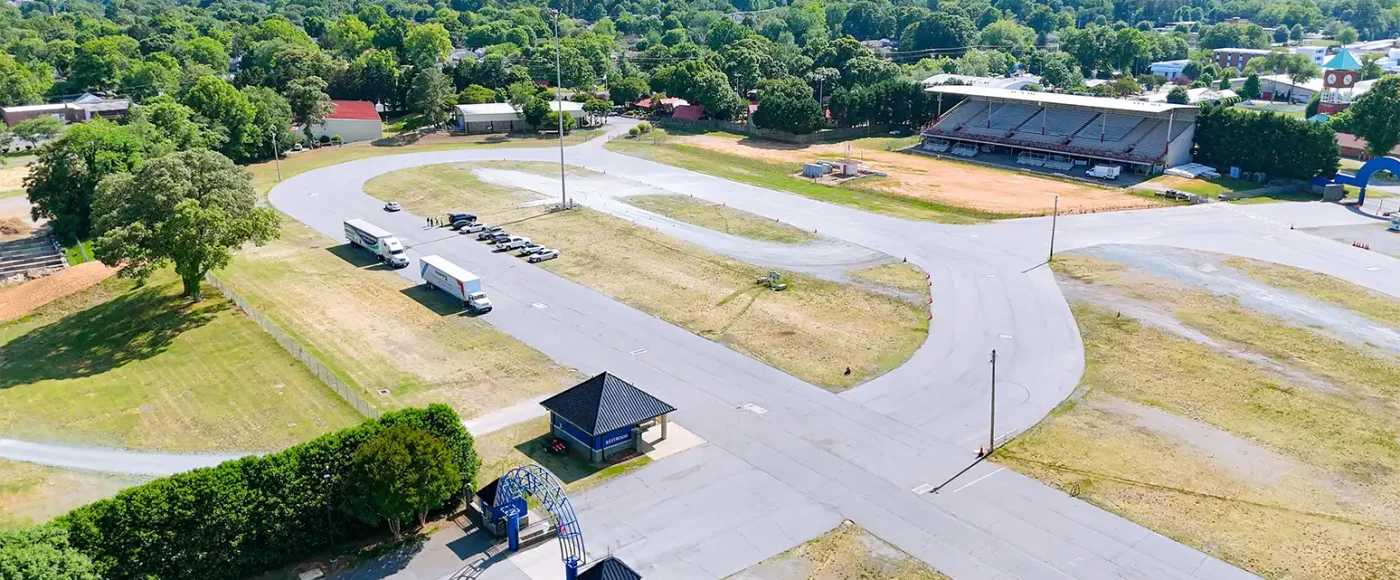 Drone view of Winston-Salem campus