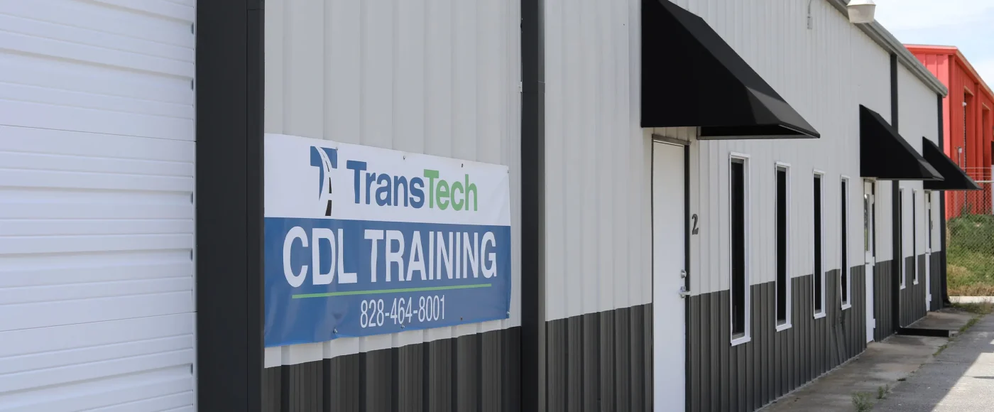 TransTech building exterior with signage in Spartanburg